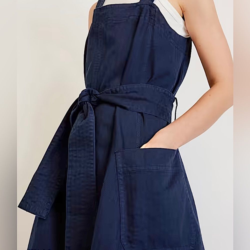 Everlane Organic Cotton Denim A Line Midi Dress - Picture 3 of 14